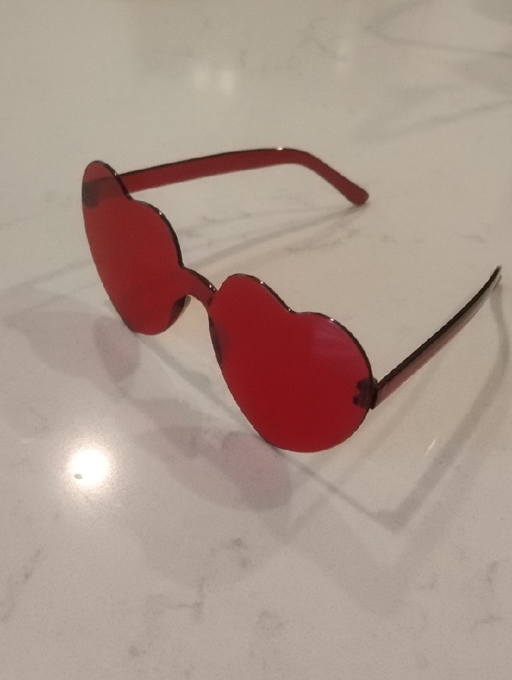 Red HeartShaped Sunglasses  Unbranded Womens Fashion Accessory